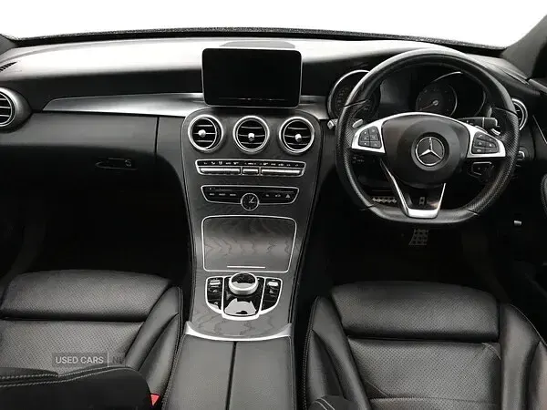 Used Mercedes C250 AMG line 204 HP (150 kW) 2017 Black Estate