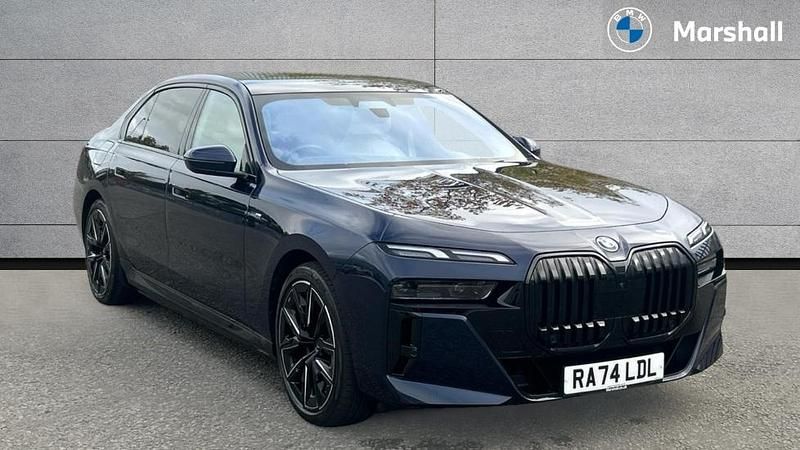 Blue Used 2025 BMW 750e M Sport Sedan | £79,454 (Good price) - Image 1/4