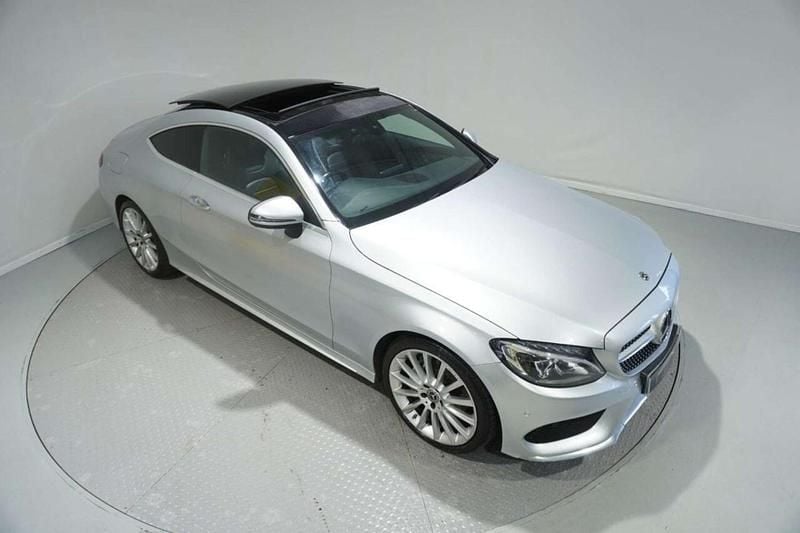 Used Mercedes C220 AMG Line Premium 170 HP (125 kW) 2017 Silver Coupe