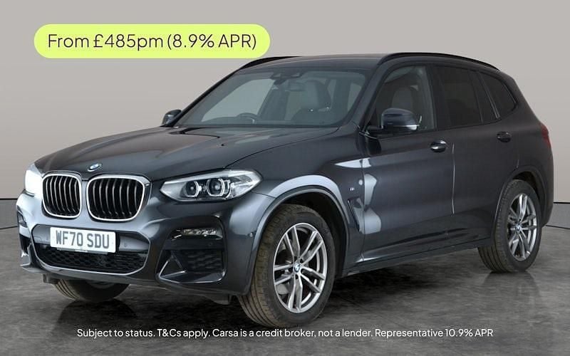 Grey Used 2020 BMW X3 M Sport SUV | £25,608 (Good price) - Image 1/3