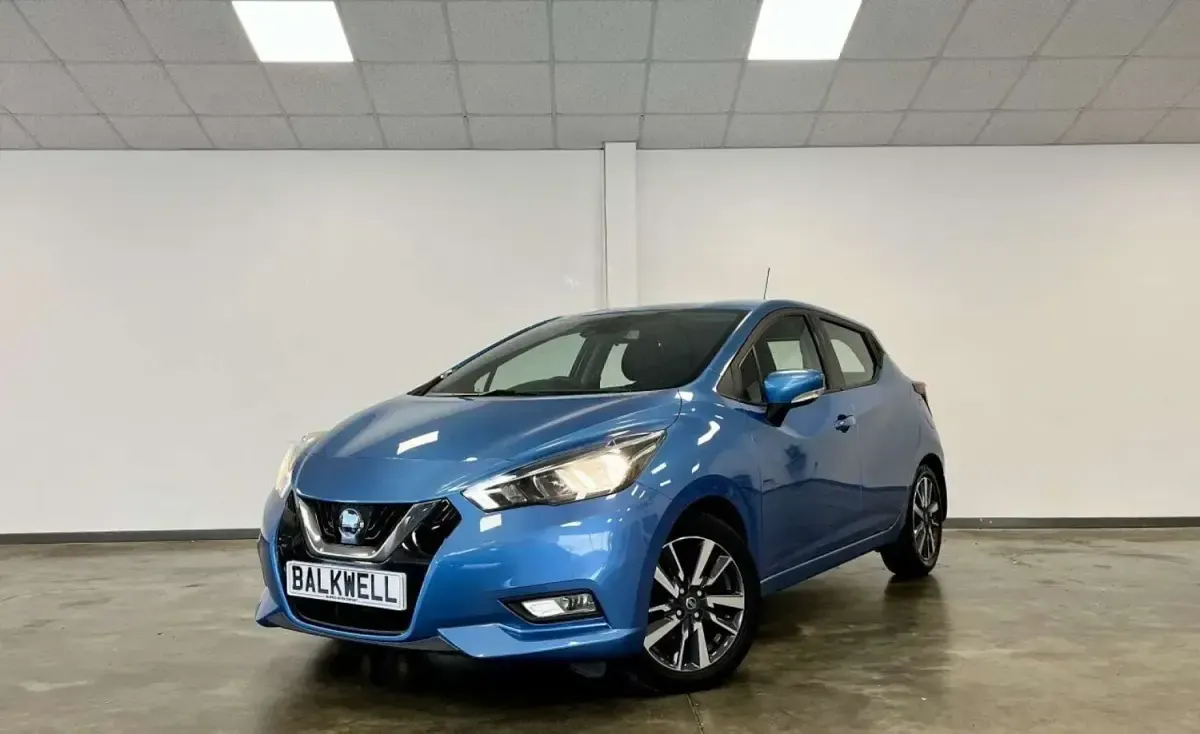 Używany Nissan Micra Acenta 71 KM (52 kW) 2017 Niebieski Hatchback