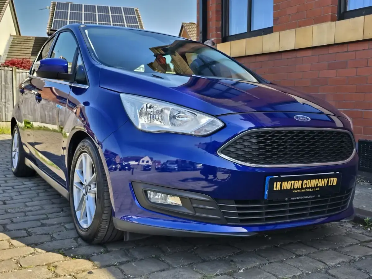 Begagnad Ford C-MAX Zetec 125 HK (91 kW) 2016 Blå Minibuss