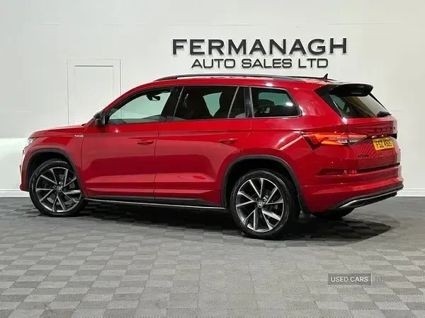 Used Skoda Kodiaq SportLine 150 HP (110 kW) 2021 Red SUV