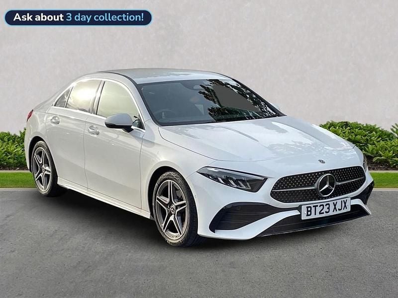 White Used 2023 Mercedes A200 AMG Line Premium Sedan | £25,299 (A bit pricey) - Image 1/4