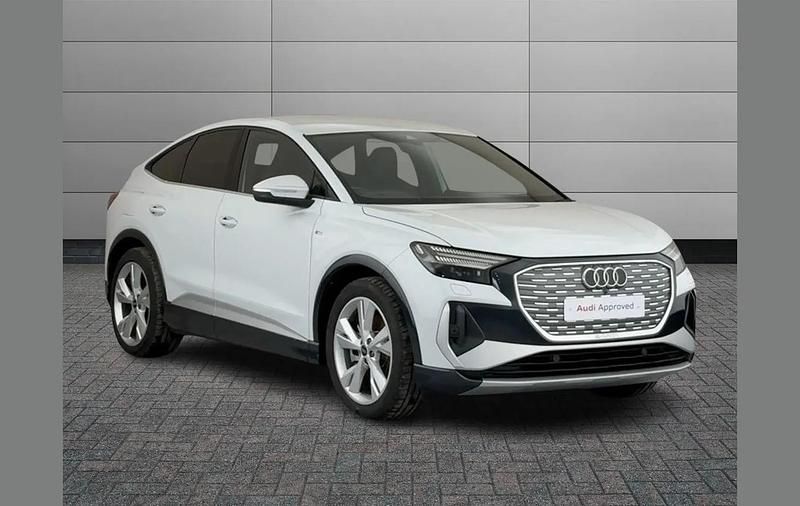 White Used 2024 Audi Q4 Sportback e-tron S-Line SUV | £34,491 - Image 1/4