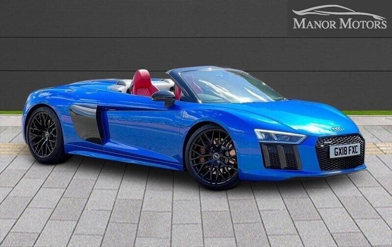 Blue Used 2018 Audi R8 Spyder Advanced Cabriolet | £81,995 - Image 1/4