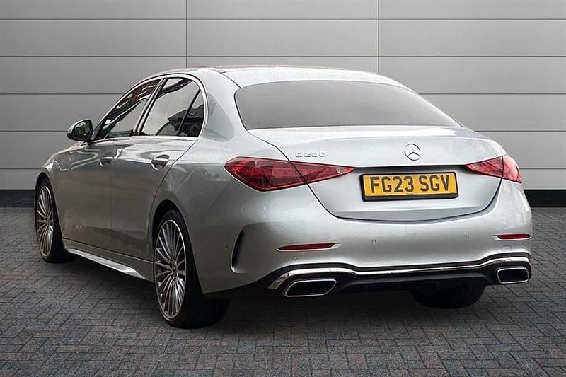 Used Mercedes C200 AMG Line Premium 204 HP (150 kW) 2023 High tech silver Sedan