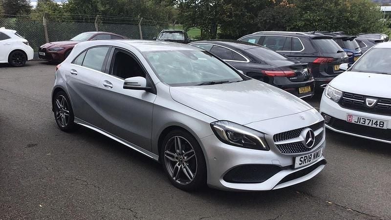 Silver Used 2018 Mercedes A160 AMG Line Premium Hatchback | £11,800 (Fair price) - Image 1/4