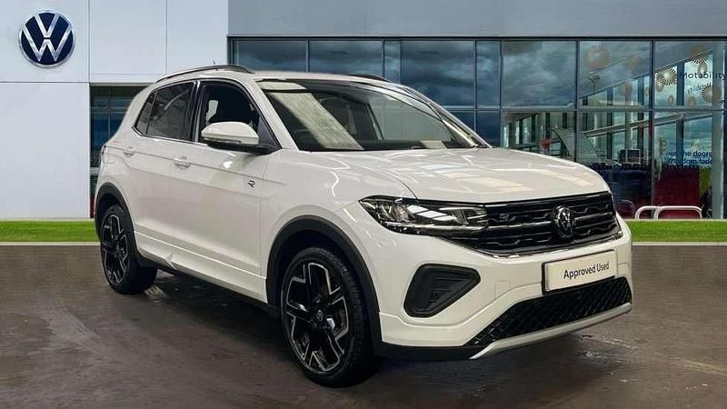 White Used 2025 VW T-Cross R-line SUV | £24,990 (A bit pricey) - Image 1/4