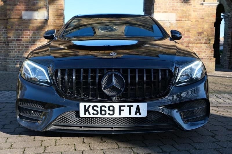 Used Mercedes E350 AMG line 2019 Black Sedan