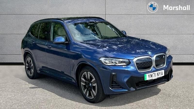 Blue Used 2022 BMW iX3 M Sport SUV | £29,204 (Fair price) - Image 1/4