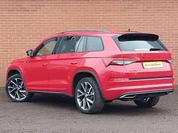 Used Skoda Kodiaq SportLine 150 HP (110 kW) 2022 Red SUV