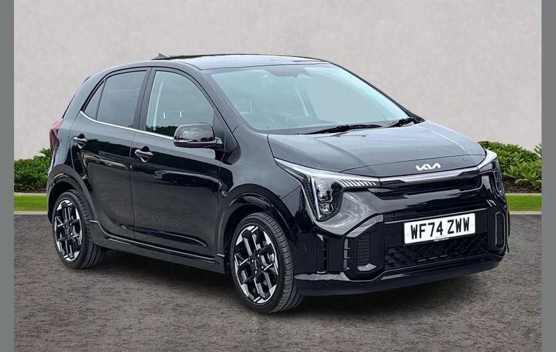 Black Used 2024 Kia Picanto GT-Line Hatchback | £16,050 (Expensive) - Image 1/3