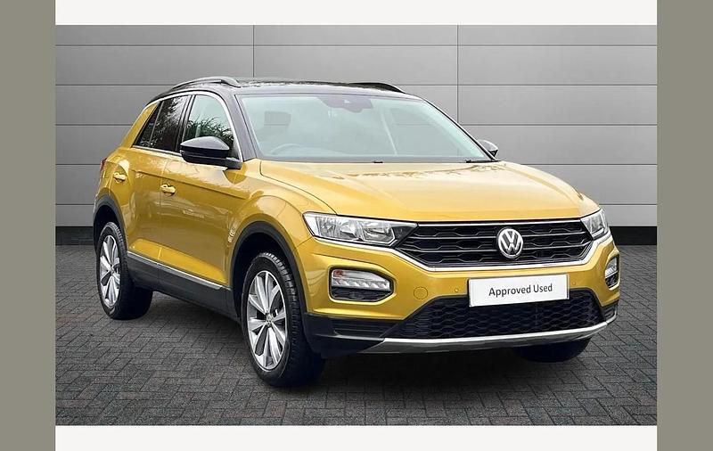 Yellow Used 2019 VW T-Roc Design SUV | £13,350 (Fair price) - Image 1/3