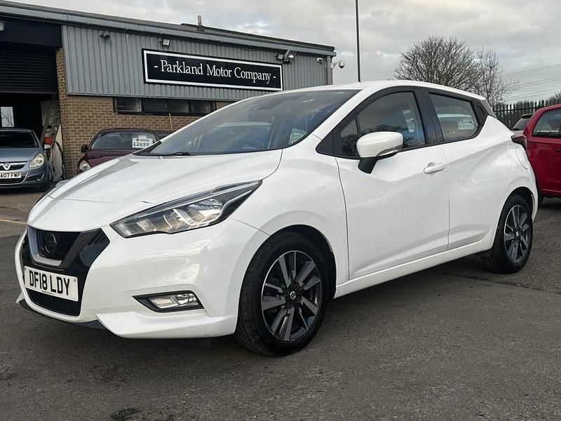 Used Nissan Micra Acenta 90 HP (66 kW) 2018 White Hatchback