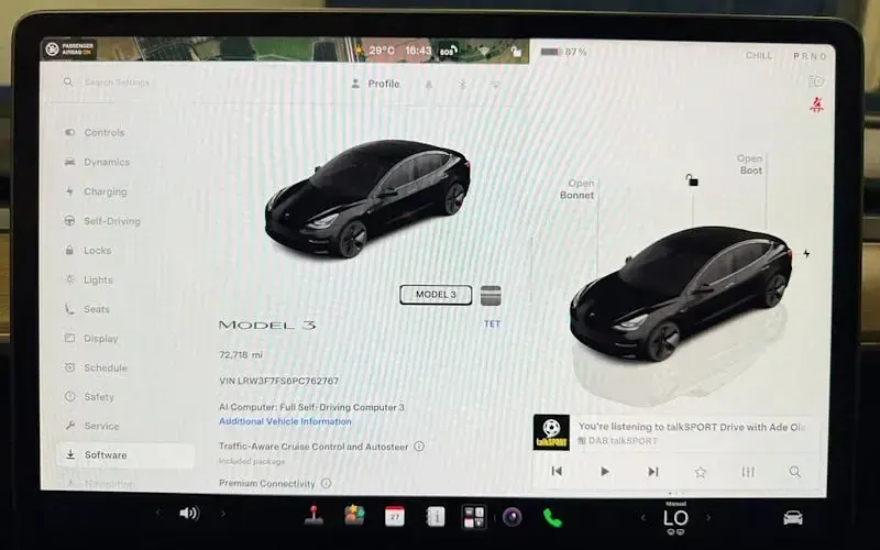 Used Tesla Model 3 Standard Range 180 kW (245 HP) 2023 Black Sedan