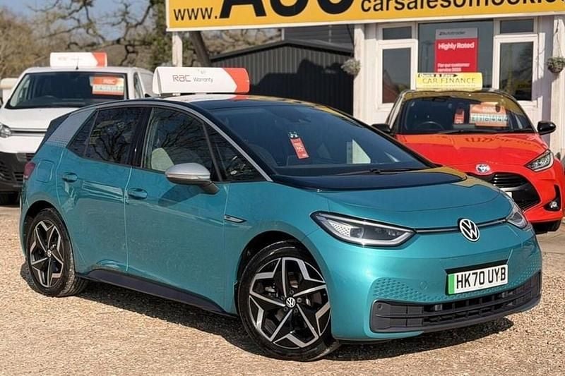 Used VW ID.3 Pro Performance 150 kW (204 HP) 2020 Blue Hatchback