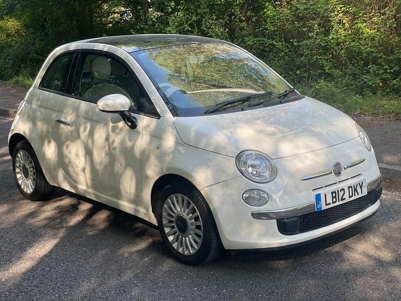 White Used 2012 Fiat 500 Lounge Hatchback | £3,650 (Fair price) - Image 1/4
