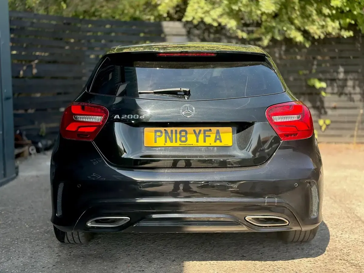 Used Mercedes A200 AMG Line Premium Plus 136 HP (100 kW) 2018 Black Hatchback