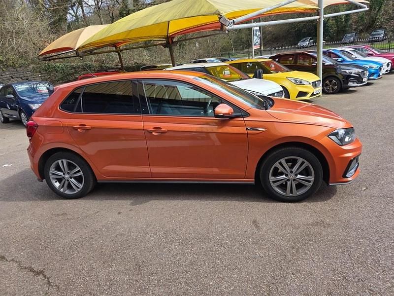 Begagnad VW Polo R-line 95 HK (69 kW) 2019 Orange Halvkombi
