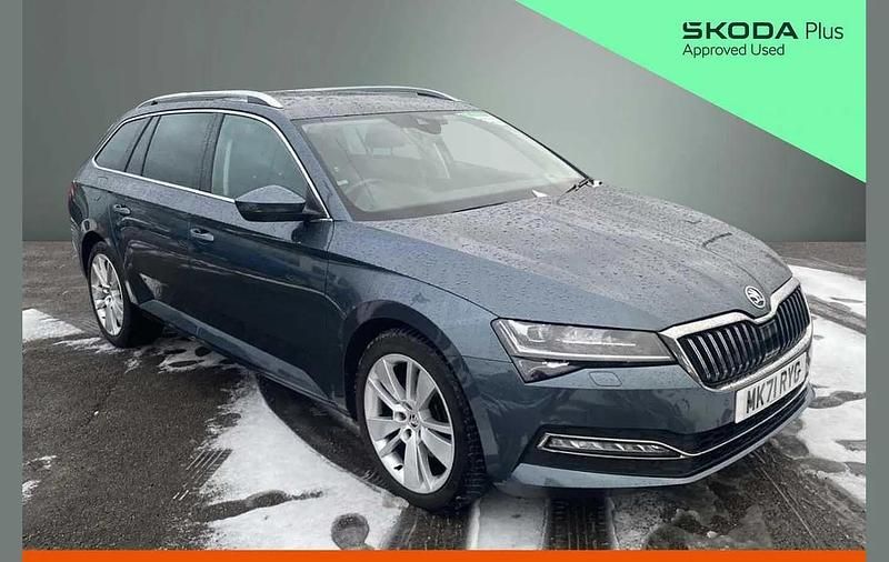 Quartz grey metallic Used 2021 Skoda Superb SE L Estate | £20,900 (Fair price) - Image 1/4