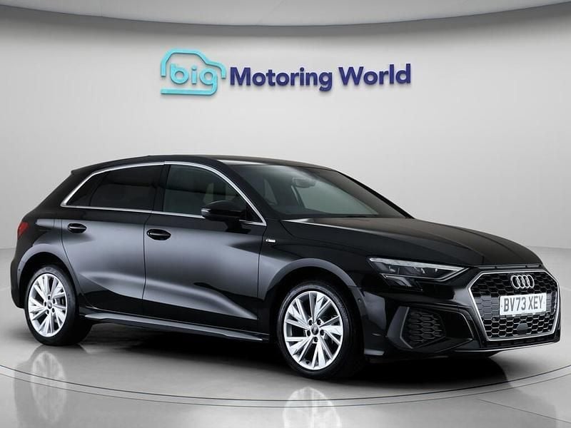 Black Used 2023 Audi A3 e-tron S-Line Hatchback | £21,600 (Fair price) - Image 1/4