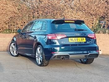 Used Audi A3 S-Line 116 HP (85 kW) 2018 Blue Sedan