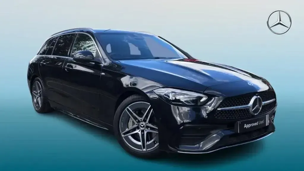 Used Mercedes C220 AMG Line Premium Plus 2022 Black Estate
