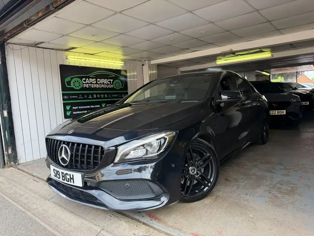 Used Mercedes CLA220 AMG line 177 HP (130 kW) 2018 Black Sedan