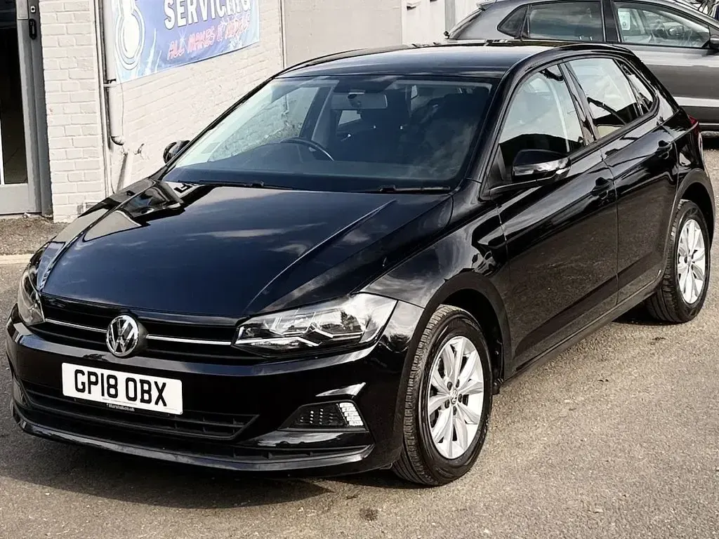 Used VW Polo SE 95 HP (69 kW) 2018 Black Hatchback