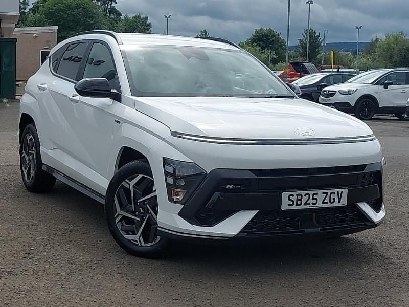 White New 2025 Hyundai Kona N Line SUV | £26,498 (Super price) - Image 1/4