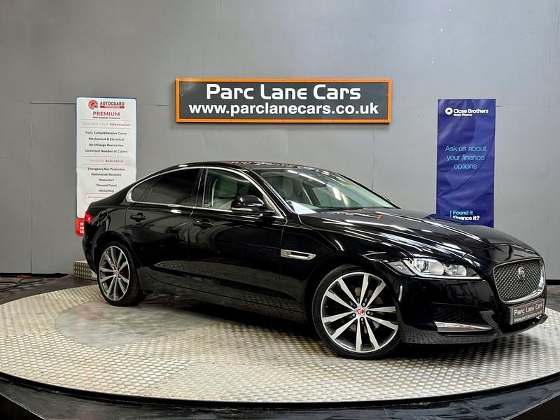 Black Used 2018 Jaguar XF Portfolio Sedan | £12,999 (A bit pricey) - Image 1/4
