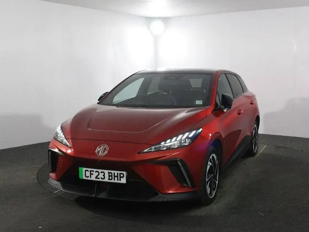 Used MG MG4 EV Trophy 150 kW (204 HP) 2023 Red Hatchback