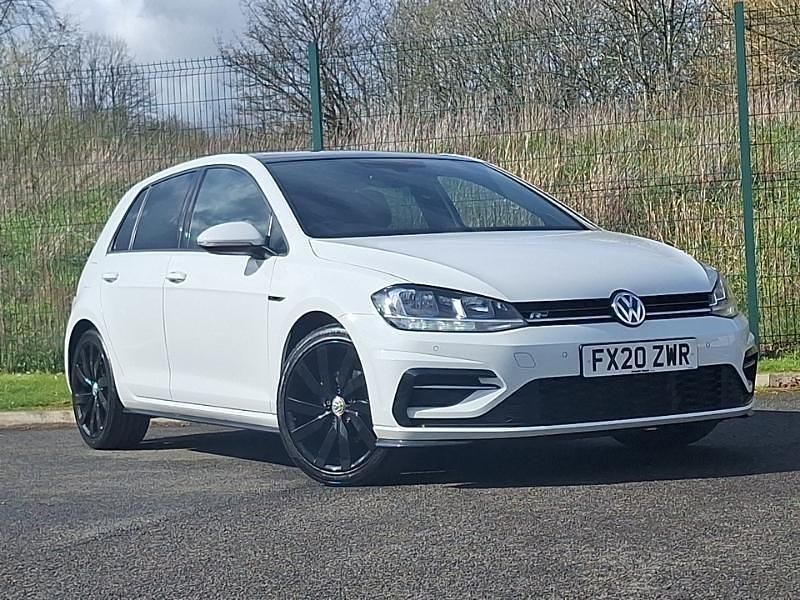 Used VW Golf VII R-line 150 HP (110 kW) 2020 White Hatchback