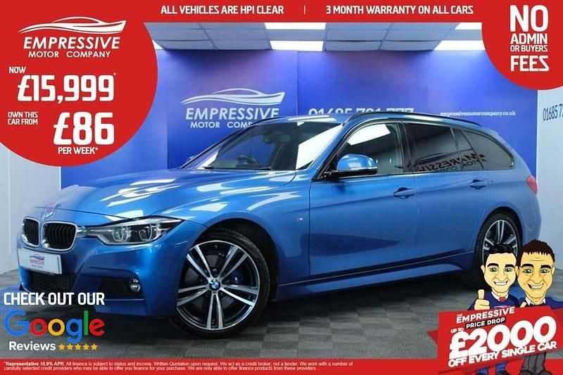 Blue Used 2017 BMW 320 M Sport Estate | £15,999 (A bit pricey) - Image 1/4