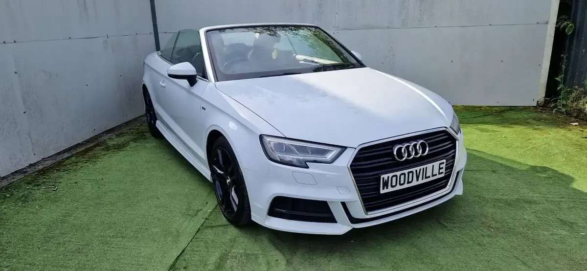 Used Audi A3 Cabriolet S-Line 150 HP (110 kW) 2017 White Cabriolet