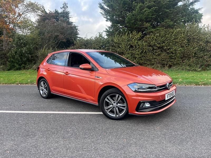 Orange Used 2019 VW Polo R-line Hatchback | £13,495 (Fair price) - Image 1/4