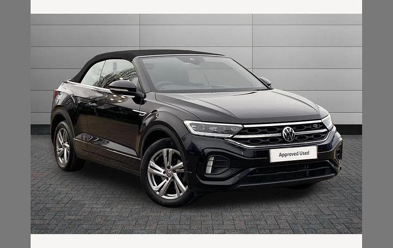 Used VW T-Roc Cabriolet R-line 150 HP (110 kW) 2023 Black Cabriolet
