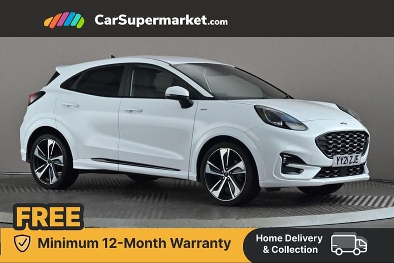 White Used 2021 Ford Puma ST-Line Hatchback | £14,997 (Fair price) - Image 1/4