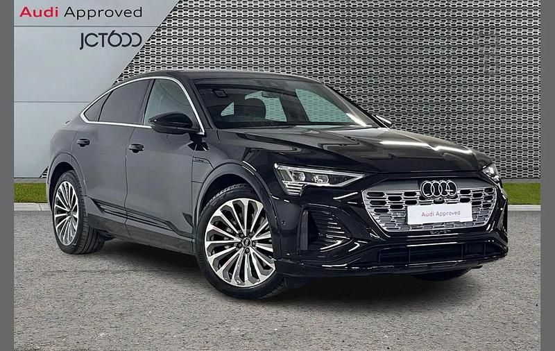 Black Used 2023 Audi Q8 e-tron S-Line SUV | £42,748 (Super price) - Image 1/4