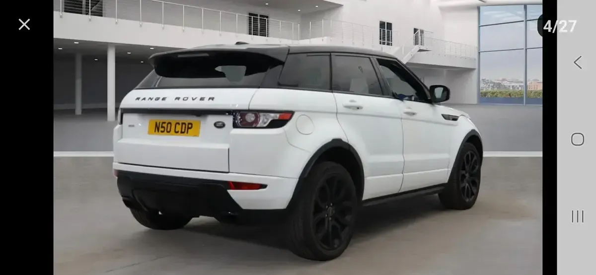 Used Land Rover Range Rover evoque Dynamic 2013 White SUV