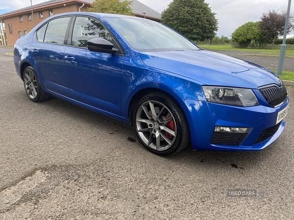 Used Skoda Octavia vRS 181 HP (133 kW) 2015 Blue Hatchback