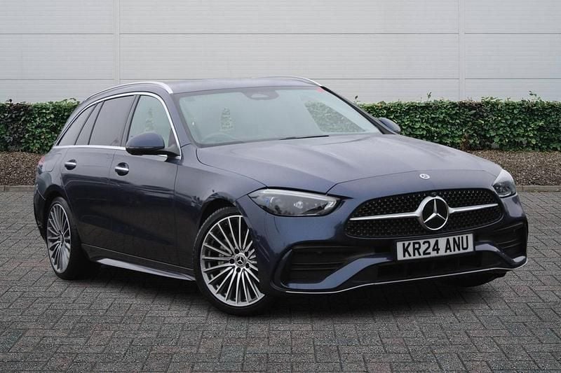 Used Mercedes C300 AMG Line Premium 2024 Blue Estate