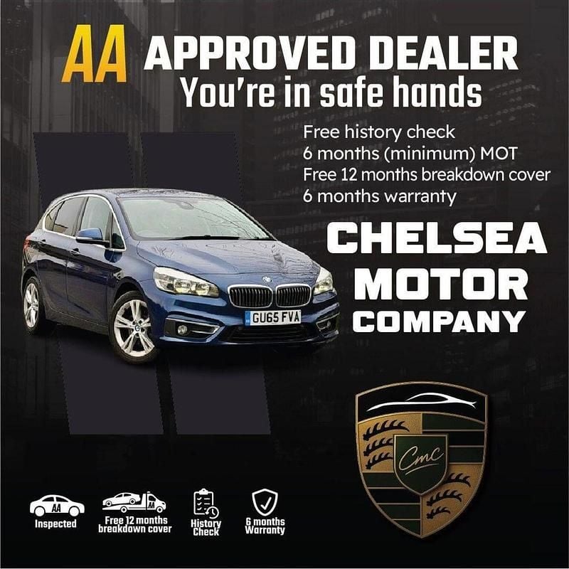 Used BMW 218 Luxury Line 2015 Blue Hatchback