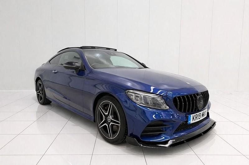 Blue Used 2019 Mercedes C300 AMG line Coupe | £22,995 (Fair price) - Image 1/4
