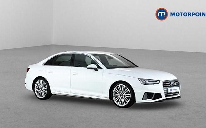 Used Audi A4 S-Line 190 HP (139 kW) 2019 White Sedan