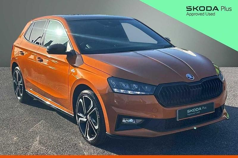 Used Skoda Fabia Monte Carlo 110 HP (80 kW) 2023 Phoenix orange metallic Hatchback