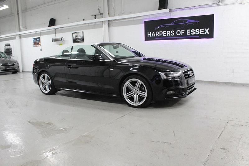 Black Used 2013 Audi A5 Cabriolet S-Line Cabriolet | £5,795 (Good price) - Image 1/4