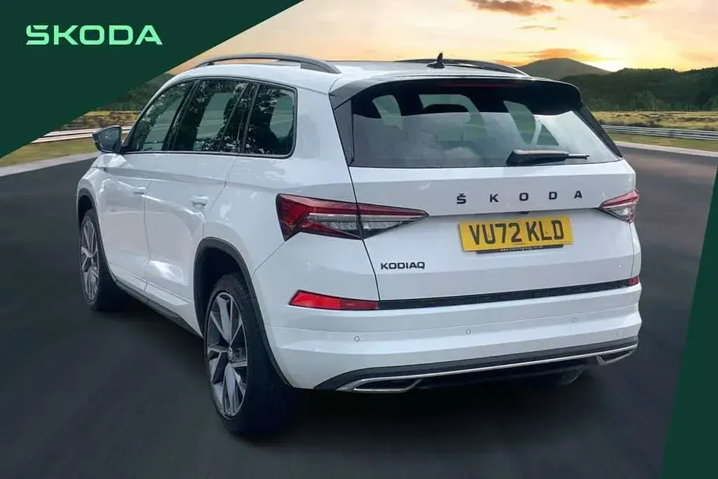 Used Skoda Kodiaq SportLine 150 HP (110 kW) 2022 White SUV