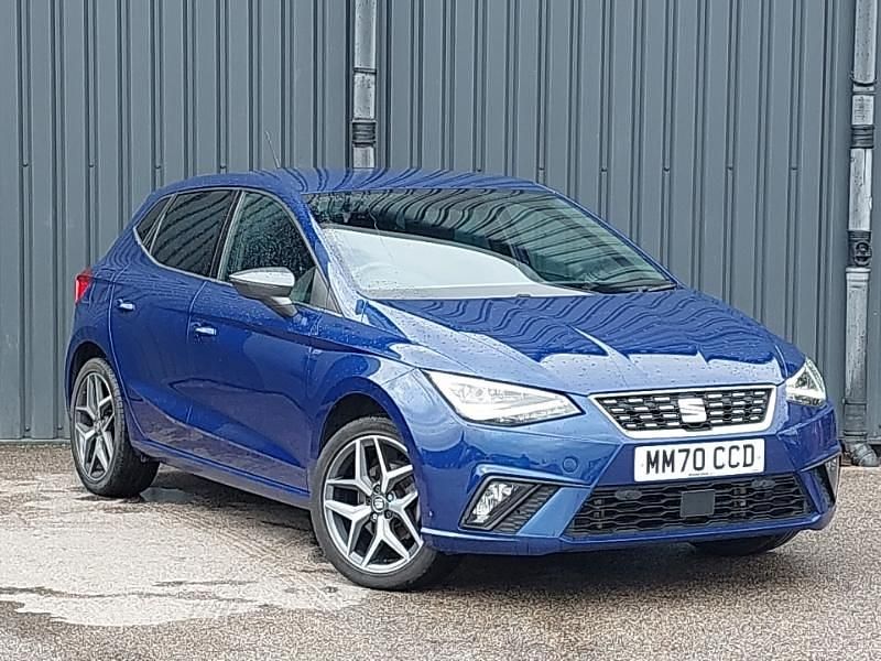 Used Seat Ibiza XCELLENCE Lux 110 HP (80 kW) 2021 Blue Hatchback